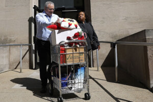 Health And Human Services Department Employees Collect Their Belongings, As More Cuts Are Announced By Trump Administration