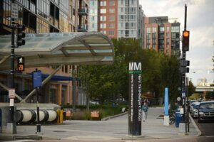 WASHINGTON, DC – OCTOBER 20: Navy Yard Metro stop in Washingto
