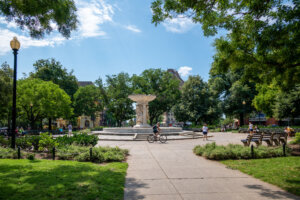 Summer day at Dupont Circle in Washington DC