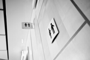 Unisex Toilet Sign