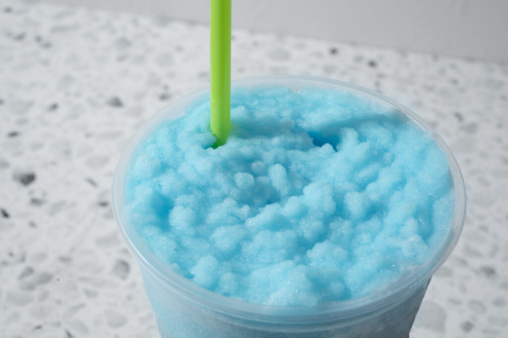 Blue raspberry slushie