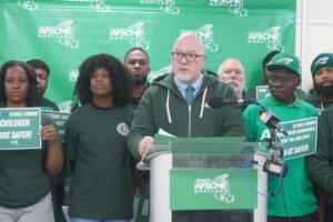 Patrick Moran with the AFSCME Council