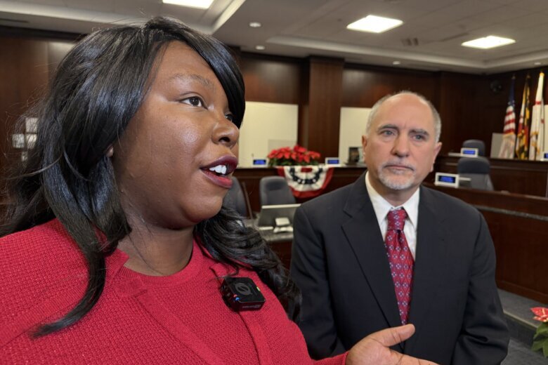 Prince George’s County Council Chair Krystal Oriadha and Eric Olson