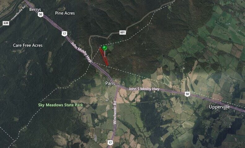 The main land parcel for the proposed Eastwind Blue Ridge resort project