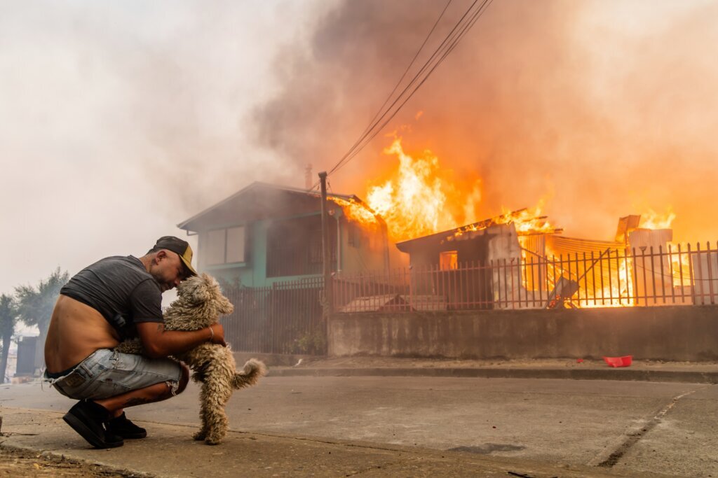 APTOPIX Chile Wildfires