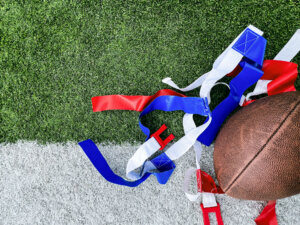 Flag Football Equipment on Green Turf