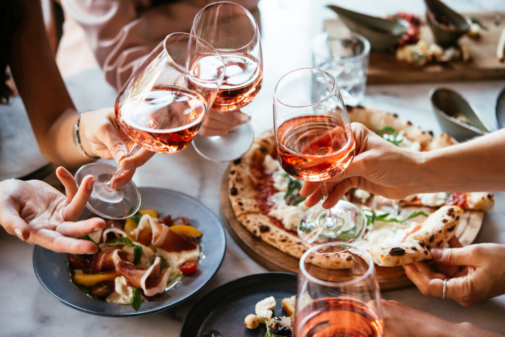 Rose wine dinner