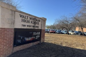Walt whitman high school sign