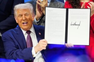 APTOPIX Switzerland Davos Trump
