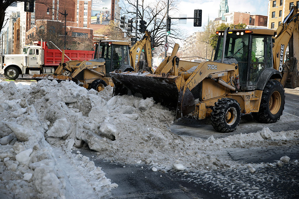 D.C. Continues To Dig Out From Weekend's Large Snow Storm