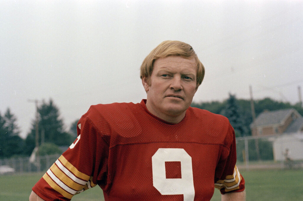 Sonny Jurgensen, the Hall of Fame quarterback whose strong arm, keen wit and affable personality made him one of the most beloved figures in Washington football history, has died. He was 91.

FILE - Washington Redskins quarterback Sonny Jurgensen is shown in 1973. (AP Photo)