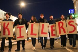 Greece USS Gerald R. Ford Protest