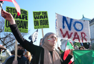 Iran war protest
