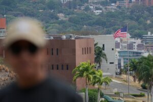 APTOPIX Venezuela US Flag