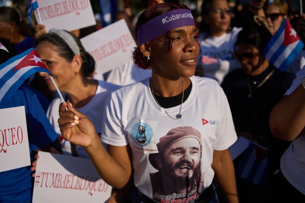 Cuba US Women's Protest