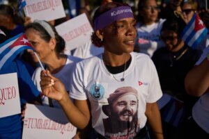 Cuba US Women's Protest