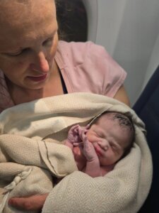 Delta Flight Birth
