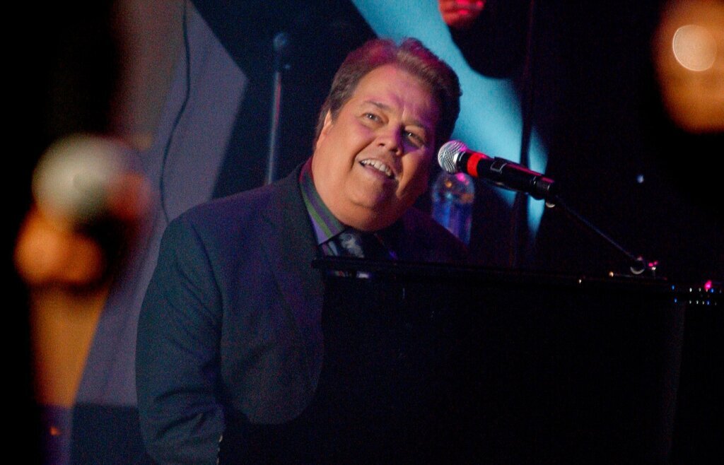 FILE - Alan Osmond performs during a taping of the Osmonds 50th anniversary show in Las Vegas on Aug. 14, 2007. Alan Osmond, the eldest member of the chart-topping family act The Osmonds, died Monday after decades with multiple sclerosis. He was 76. (AP Photo/Isaac Brekken, File)

&nbsp;