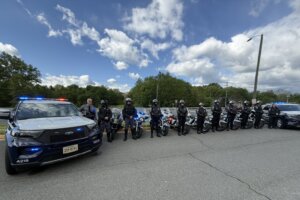 Fairfax county police cruiser and motorcyles