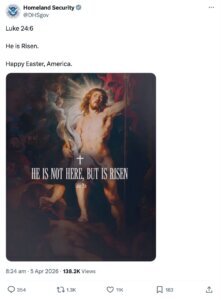 Trump Administration Easter Messages