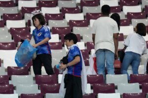 WCup Japan Cleans Up Soccer