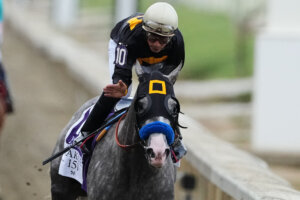 APTOPIX Preakness Horse Racing