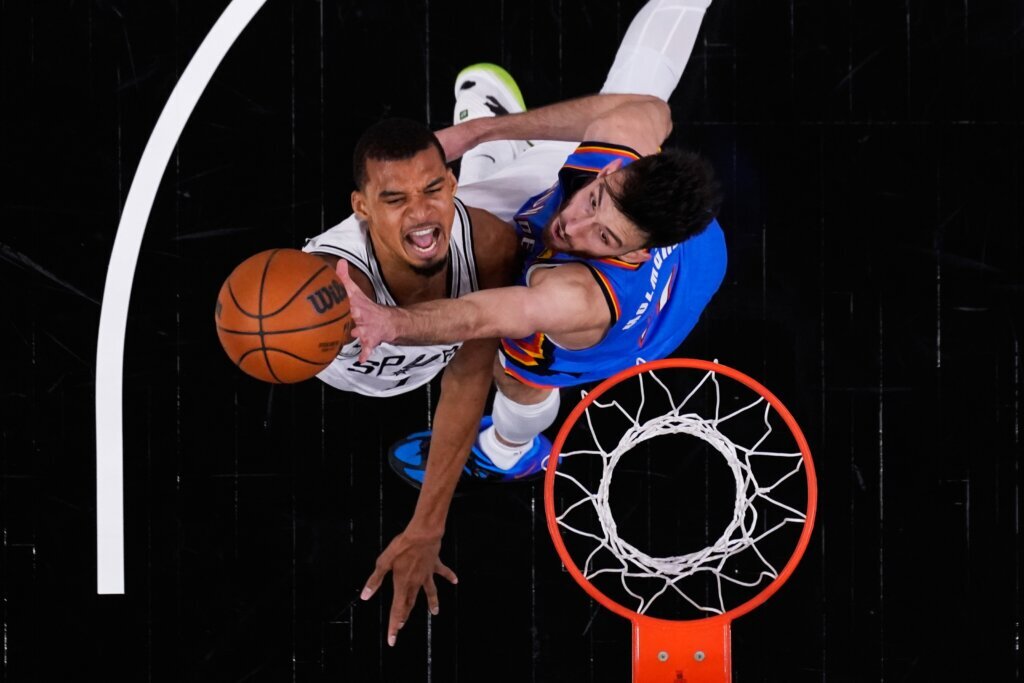 APTOPIX Thunder Spurs Basketball
