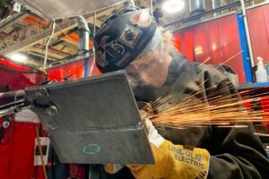Female Welder