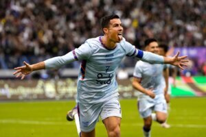Ronaldo 100 Saudi Goals Soccer