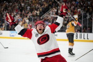 APTOPIX Stanley Cup Hurricanes Golden Knights Hockey