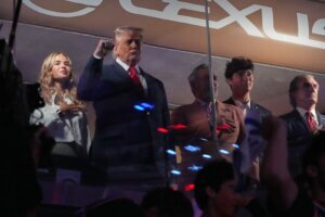 APTOPIX Trump NBA Finals Basketball