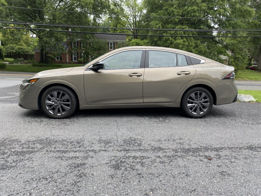 The Sentra SL stands out because of its surprisingly posh interior. (WTOP/John Aaron)