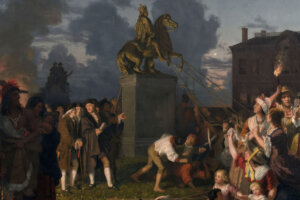 Pulling Down the Statue of King George III (ca (1)