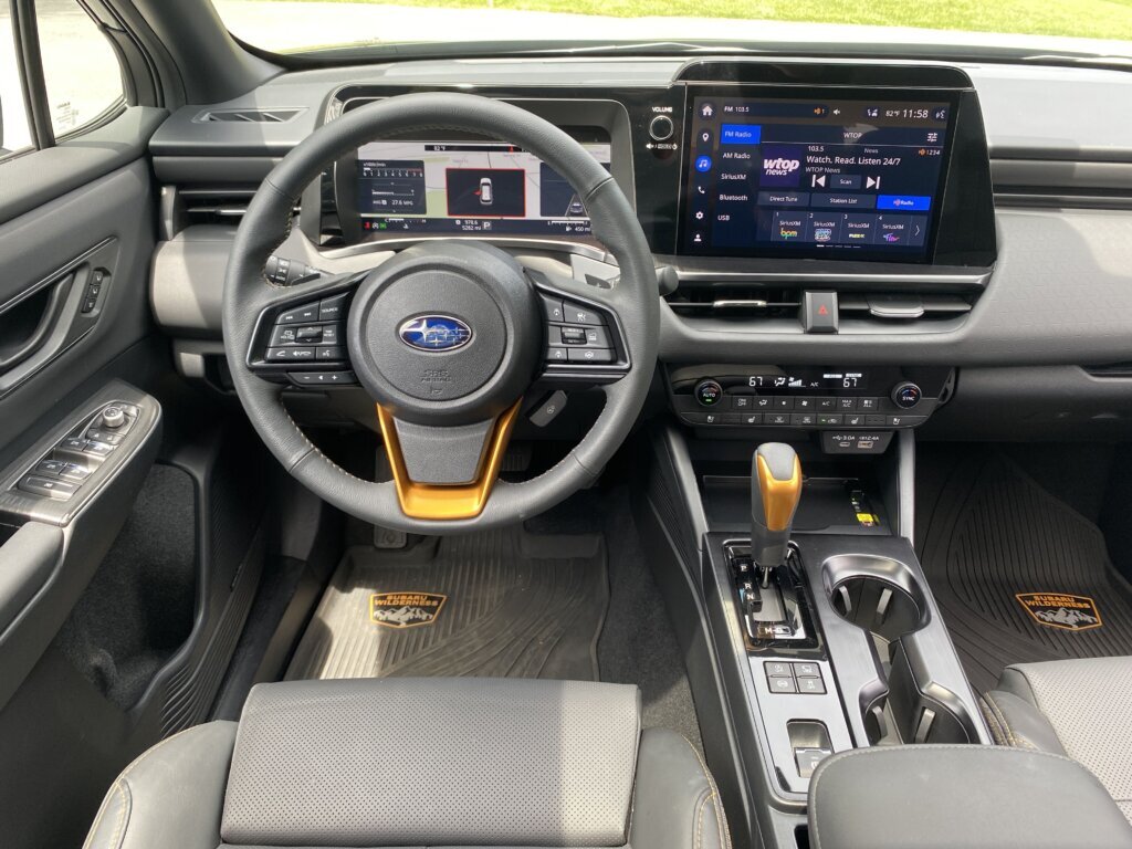 I was also pleased to see physical buttons for things like the heat, air conditioning and heated and cooled seats. (WTOP/John Aaron)