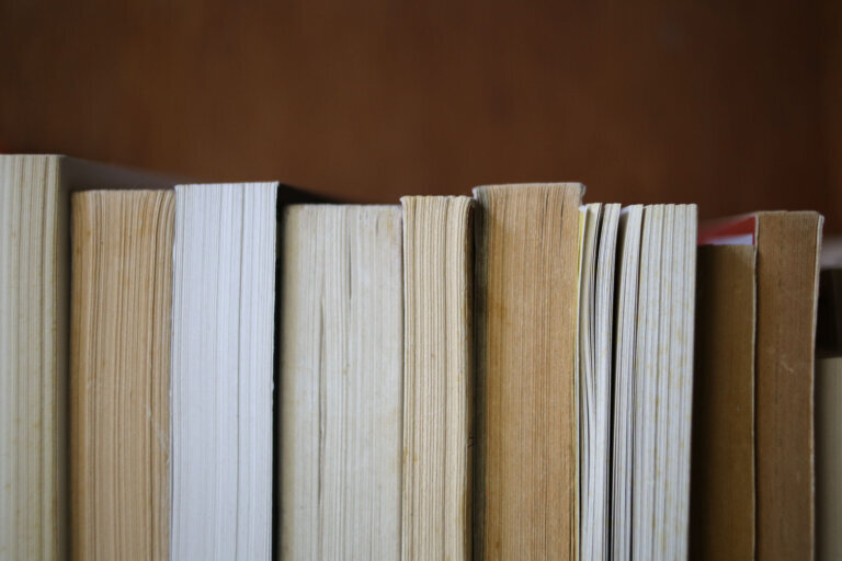 Row of books
