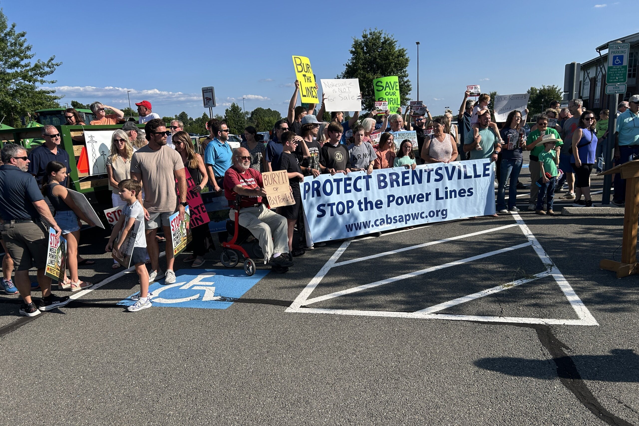 Prince William County residents rally against planned 6.5 mile transmission line