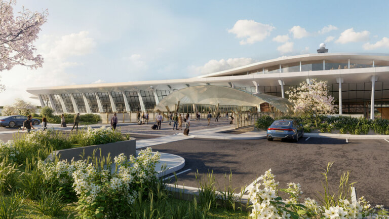 Washington Dulles Transformation Conceptual Rendering North Facade Side July