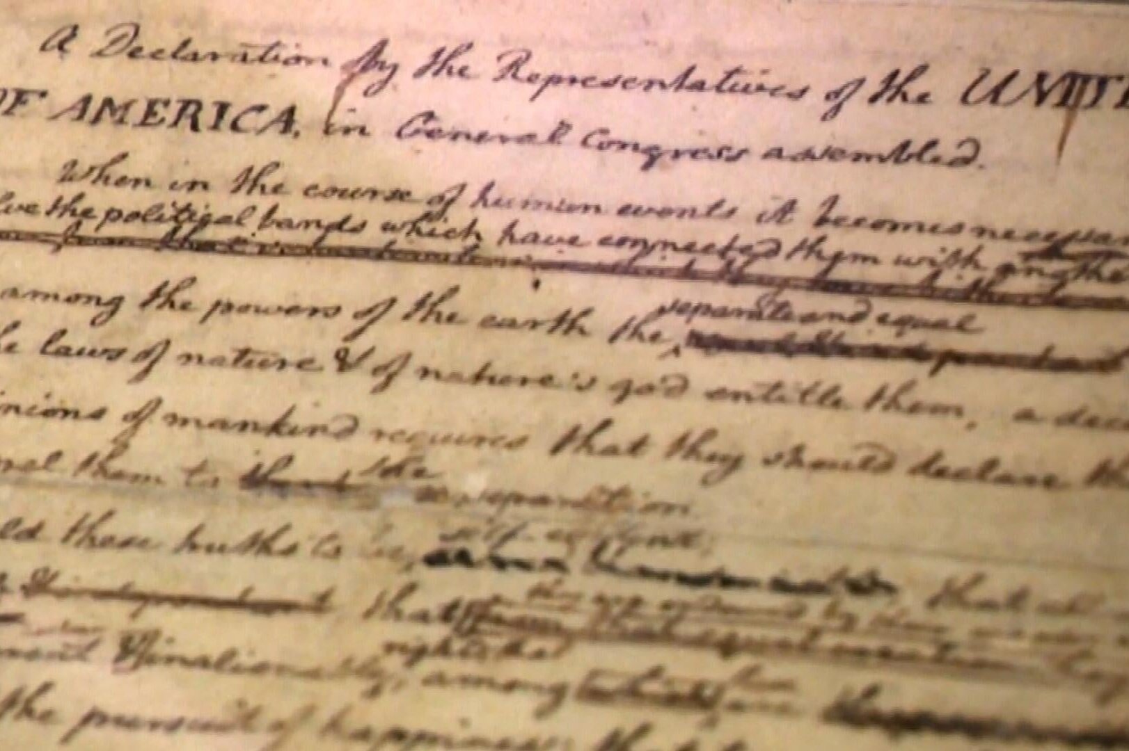 Exhibit looks at how the Declaration of Independence evolved