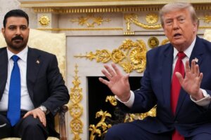 Iraqi Prime Minister Ali al Zaidi and President Donald Trump