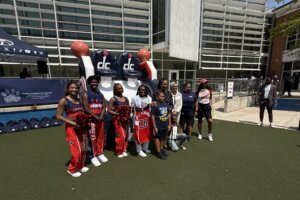 Wizards back to school party at Powell Bilingual Elementary School