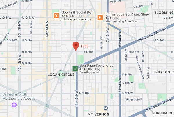 Map of Northwest DC pharmacy armed robbery