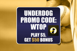 Underdog Promo Code WTOP: Play $5, Get $50 Bonus for Monday MLB Games (Aug. 17)