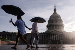 Thunderstorms Roll Through Washington D.C.