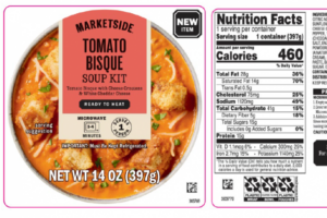 Recalled soup kit packaging